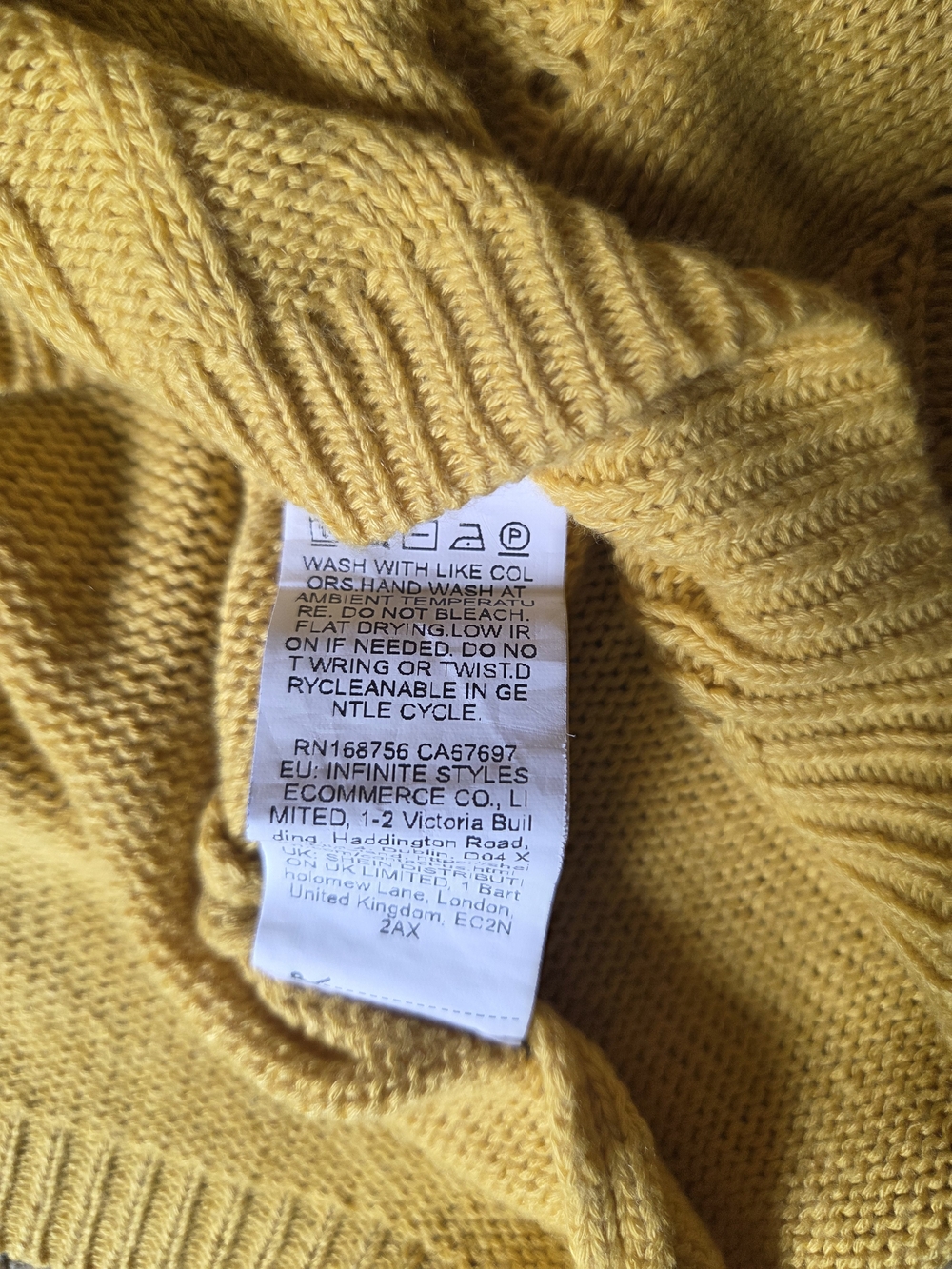 Mustard Sleeveless Knit Leaf-Panel Tank Top - Picture 6 of 8